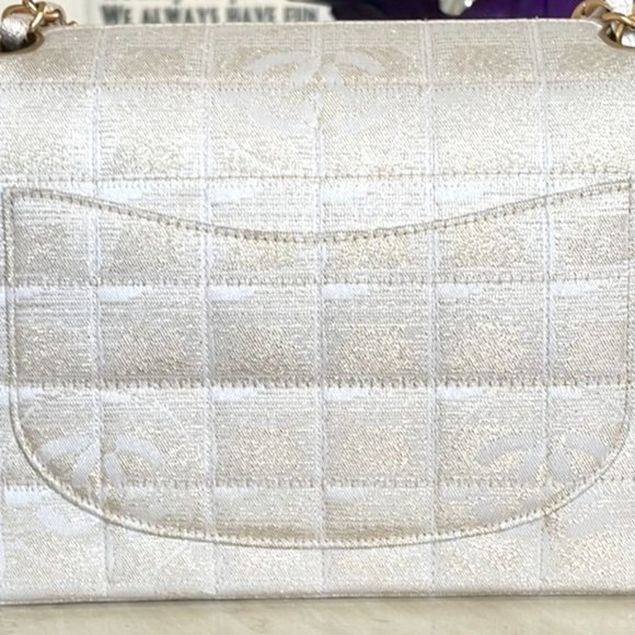 Authentic Beautiful Vintage Chanel Canvas Flap - Picture 6 of 9